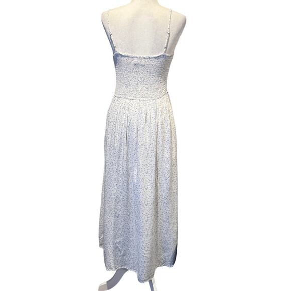 HOLLISTER Babydoll Ditsy Floral Midi Sundress Corset Milkmaid Coquette Size M - Picture 3 of 8